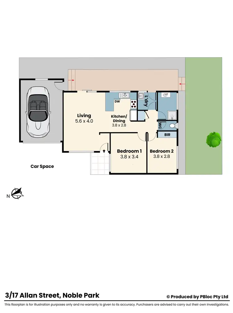Floorplan of Homely unit listing, 3/17 Allan Street, Noble Park VIC 3174