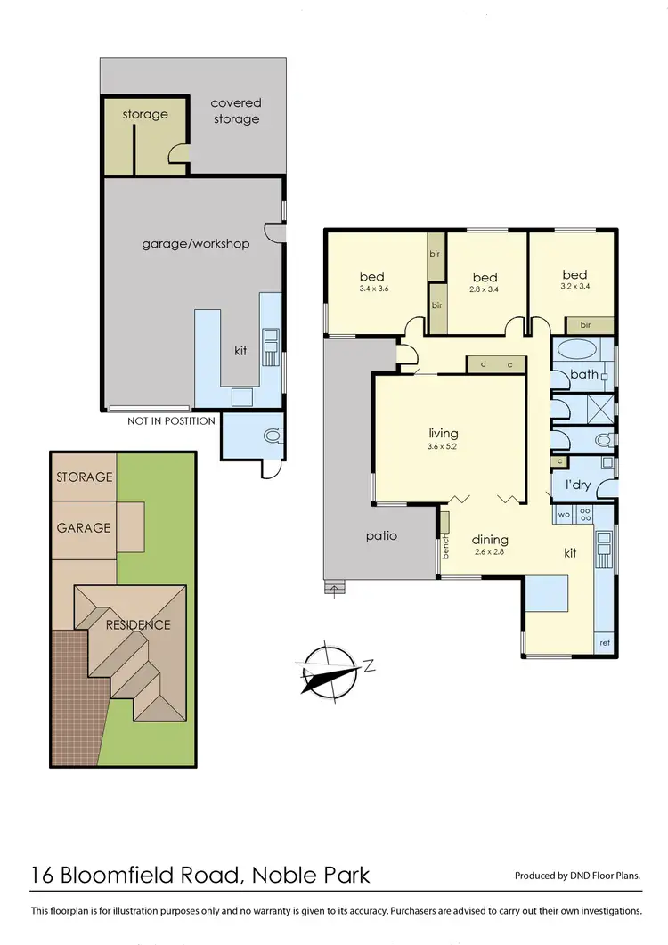Floorplan of Homely house listing, 16 Bloomfield Road, Noble Park VIC 3174
