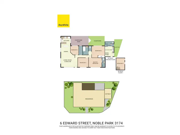 Floorplan of Homely house listing, 6 Edward Street, Noble Park VIC 3174