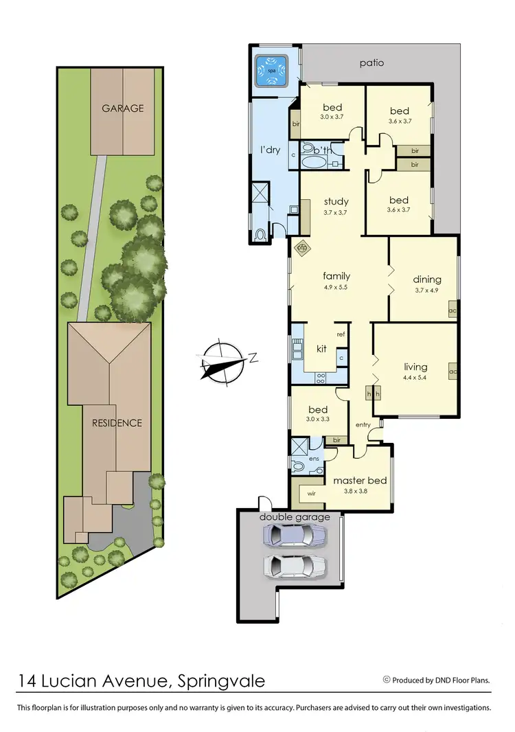 Floorplan of Homely house listing, 14 Lucian Avenue, Springvale VIC 3171