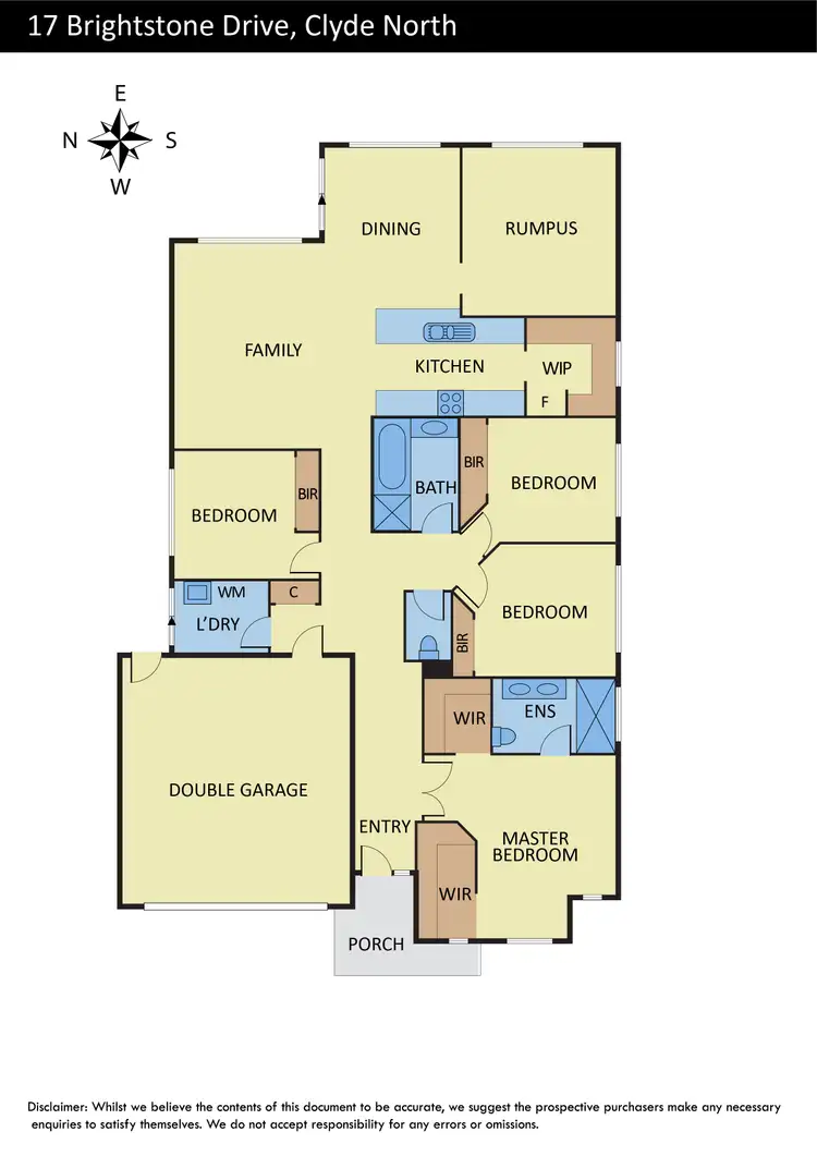 Floorplan of Homely house listing, 17 Brightstone Drive, Clyde North VIC 3978