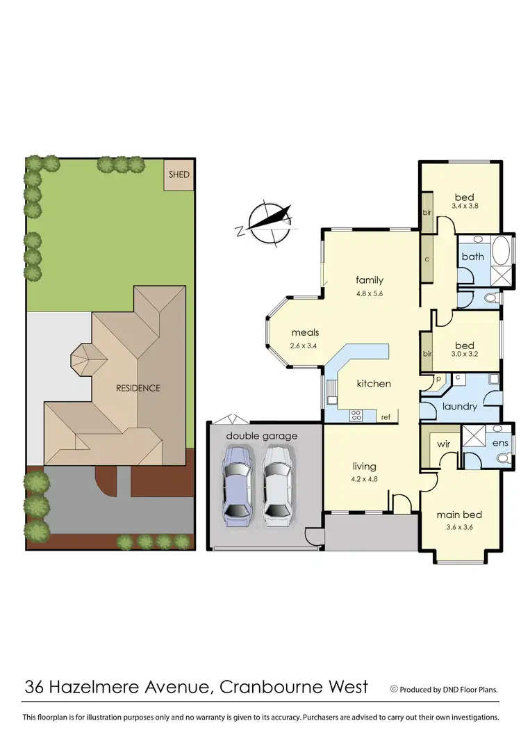 Floorplan of Homely house listing, 36 Hazelmere Avenue, Cranbourne West VIC 3977