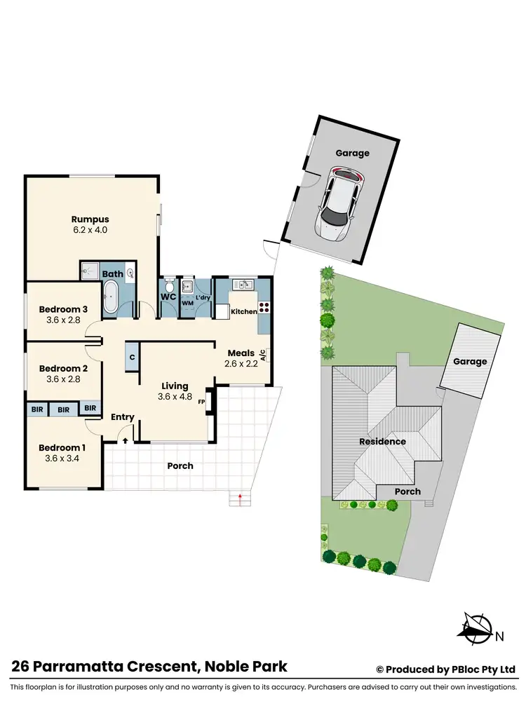 Floorplan of Homely house listing, 26 Parramatta Crescent, Noble Park VIC 3174