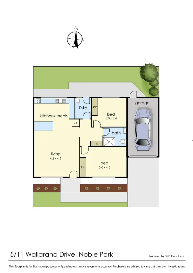 Floorplan of Homely unit listing, 5/11 Wallarano Drive, Noble Park VIC 3174