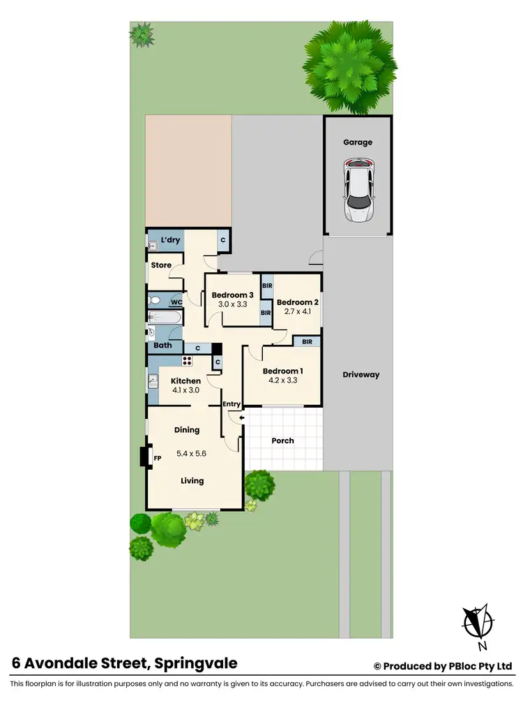 Floorplan of Homely house listing, 6 Avondale Street, Springvale VIC 3171