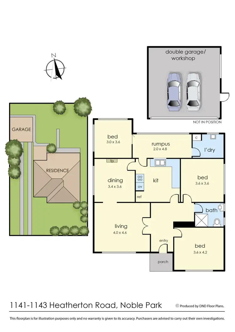 Floorplan of Homely house listing, 1141-1143 Heatherton Road, Noble Park VIC 3174