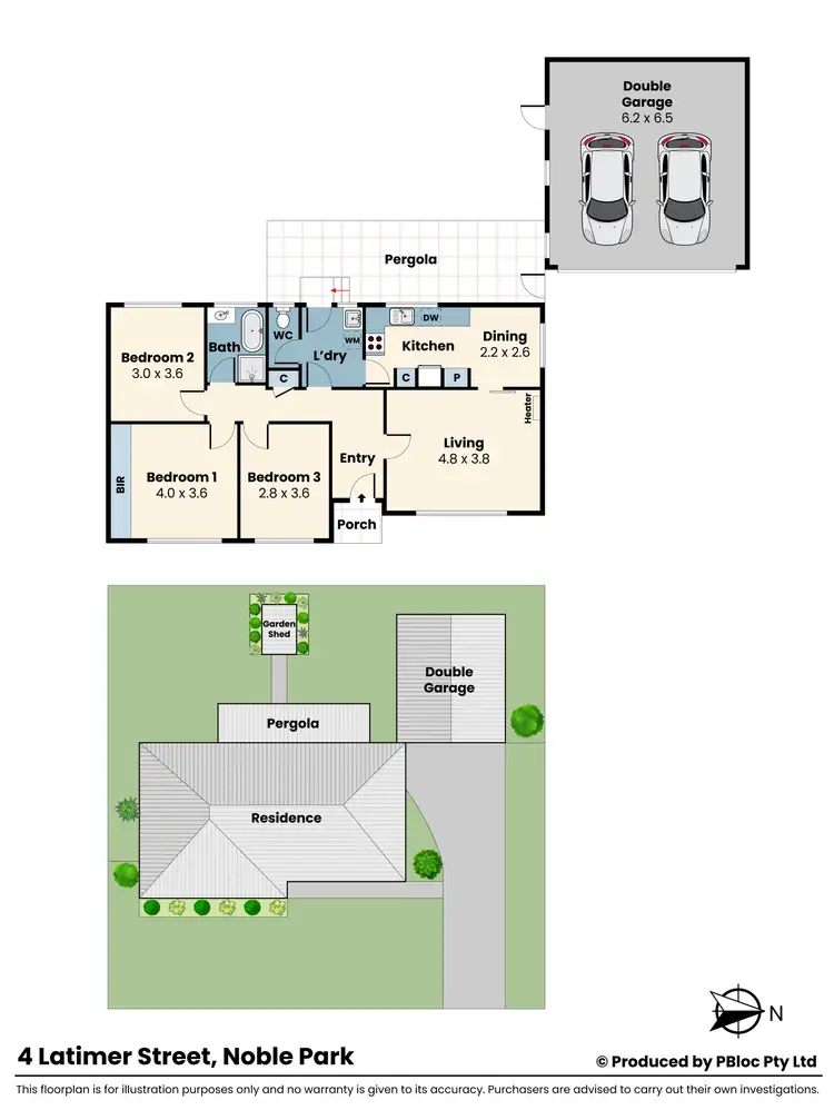Floorplan of Homely house listing, 4 Latimer Street, Noble Park VIC 3174