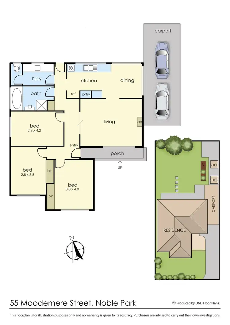 Floorplan of Homely house listing, 55 Moodemere Street, Noble Park VIC 3174