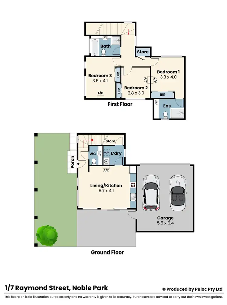 Floorplan of Homely unit listing, 1/7 Raymond Street, Noble Park VIC 3174