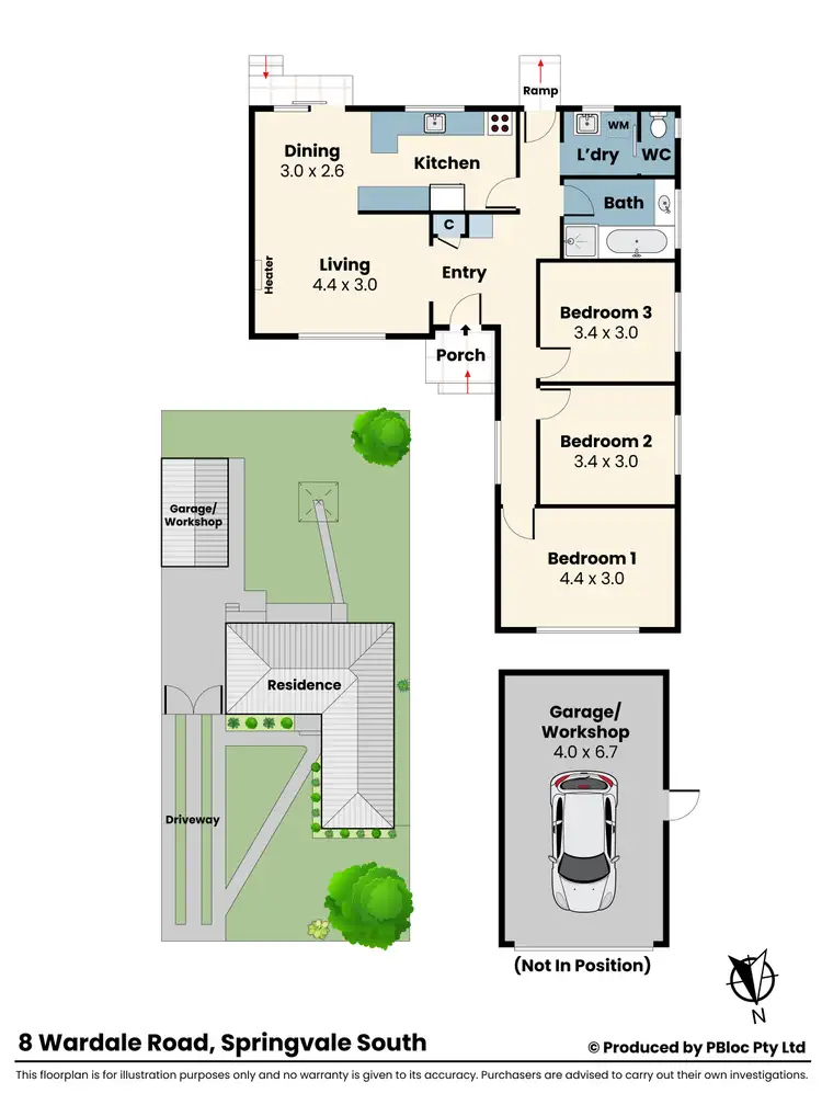 Floorplan of Homely house listing, 8 Wardale Road, Springvale South VIC 3172