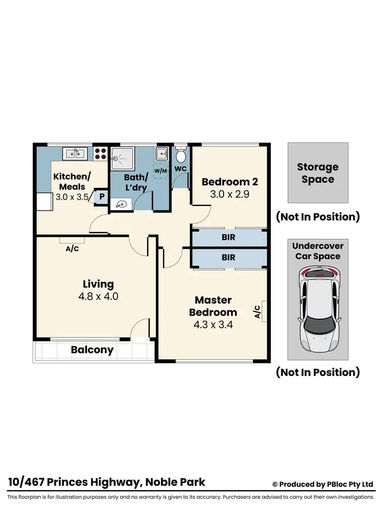 Floorplan of Homely unit listing, 10/467 Princes Highway, Noble Park VIC 3174
