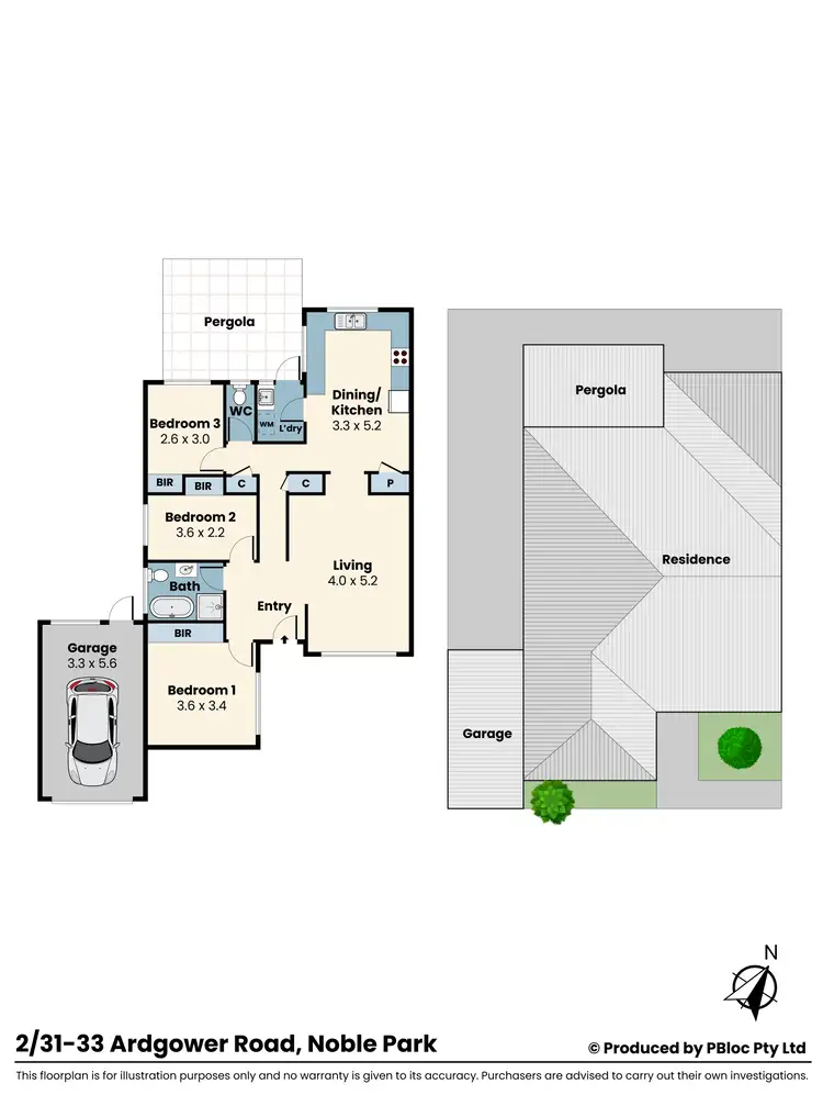 Floorplan of Homely unit listing, 2/31-33 Ardgower Road, Noble Park VIC 3174