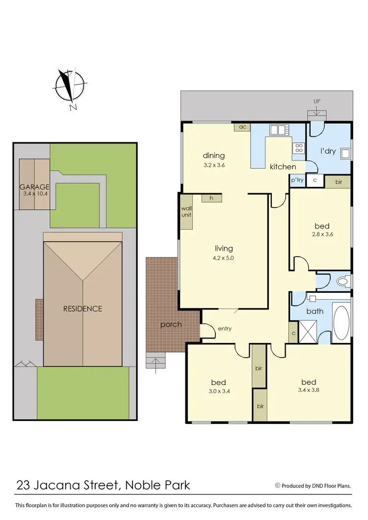 Floorplan of Homely house listing, 23 Jacana Street, Noble Park VIC 3174
