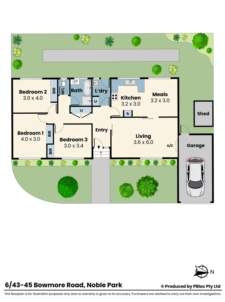 Floorplan of Homely unit listing, 6/43-45 Bowmore road, Noble Park VIC 3174