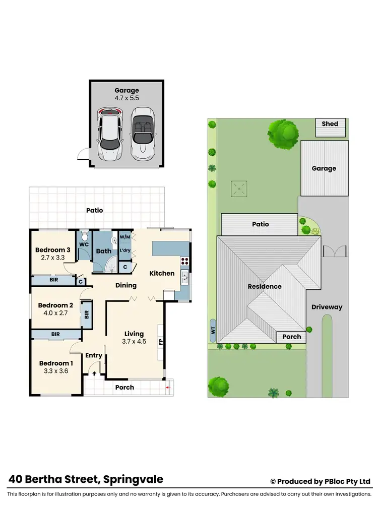Floorplan of Homely house listing, 40 Bertha Street, Springvale VIC 3171