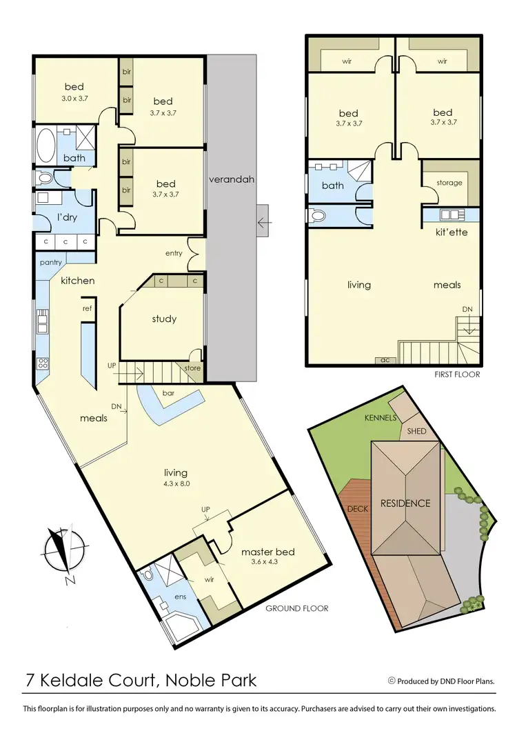 Floorplan of Homely house listing, 7 Keldale Court, Noble Park VIC 3174
