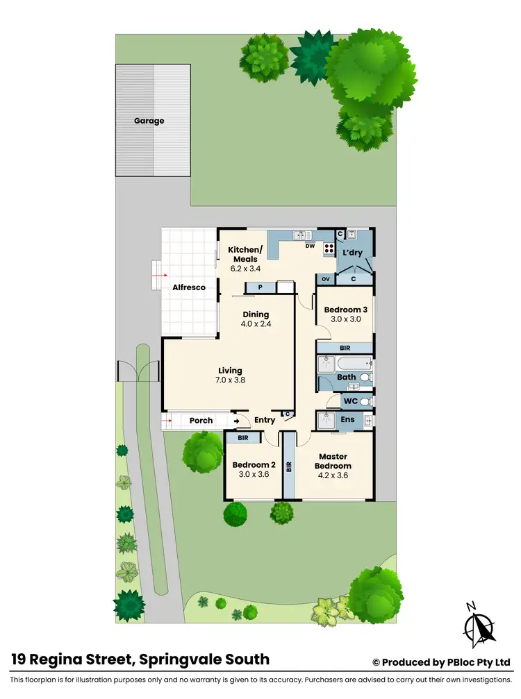 Floorplan of Homely house listing, 19 Regina Street, Springvale South VIC 3172