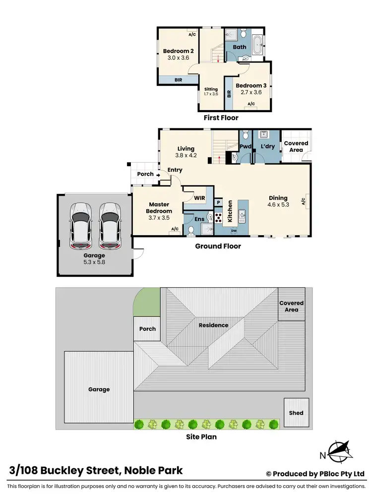 Floorplan of Homely unit listing, 3/108 Buckley Street, Noble Park VIC 3174