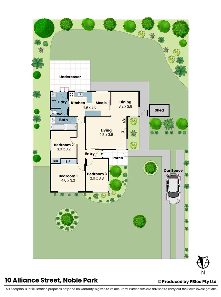 Floorplan of Homely house listing, 10 Alliance Street, Noble Park VIC 3174