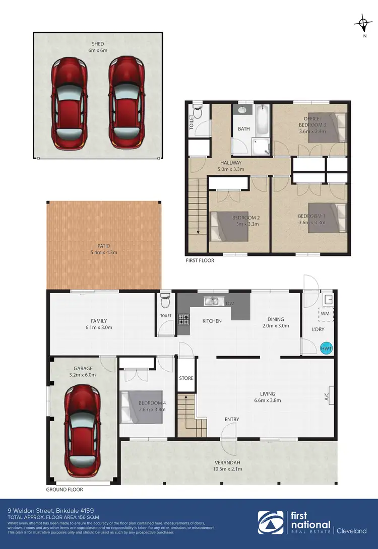 Floorplan of Homely house listing, 9 Weldon Street, Birkdale QLD 4159