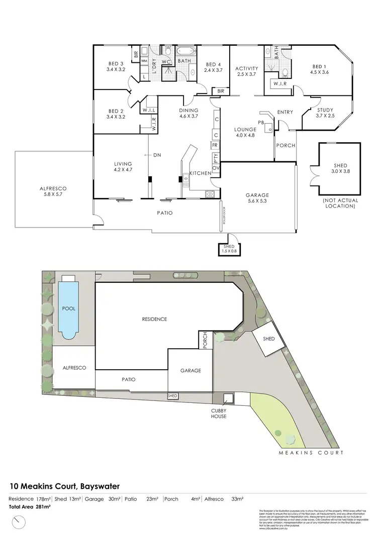 Floorplan of Homely house listing, 10 Meakins Court, Bayswater WA 6053
