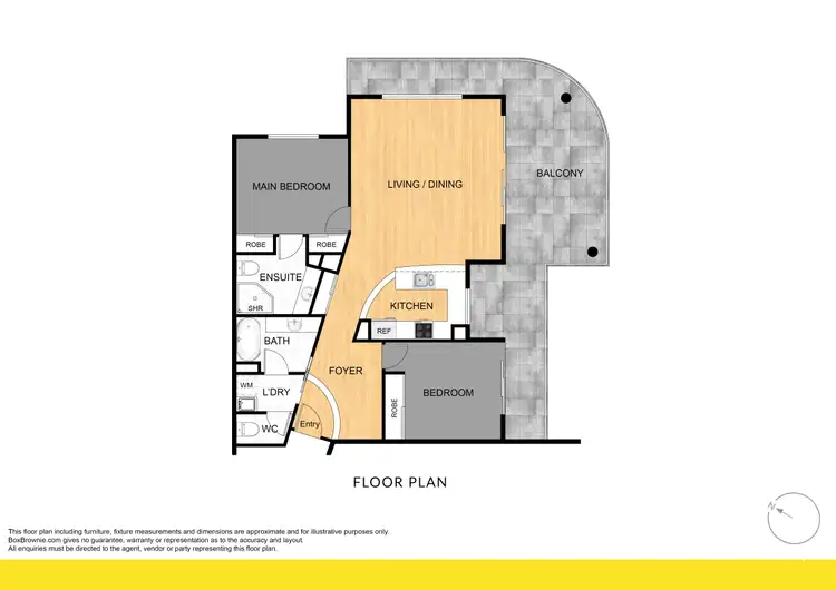 Floorplan of Homely apartment listing, 903/21 Patrick Lane, Toowong QLD 4066