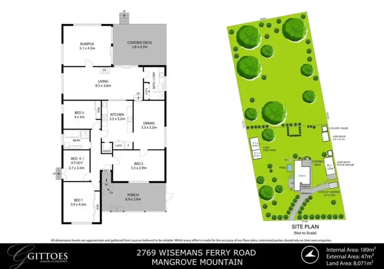 Floorplan of Homely rural property listing, 2769 Wisemans Ferry Road, Mangrove Mountain NSW 2250