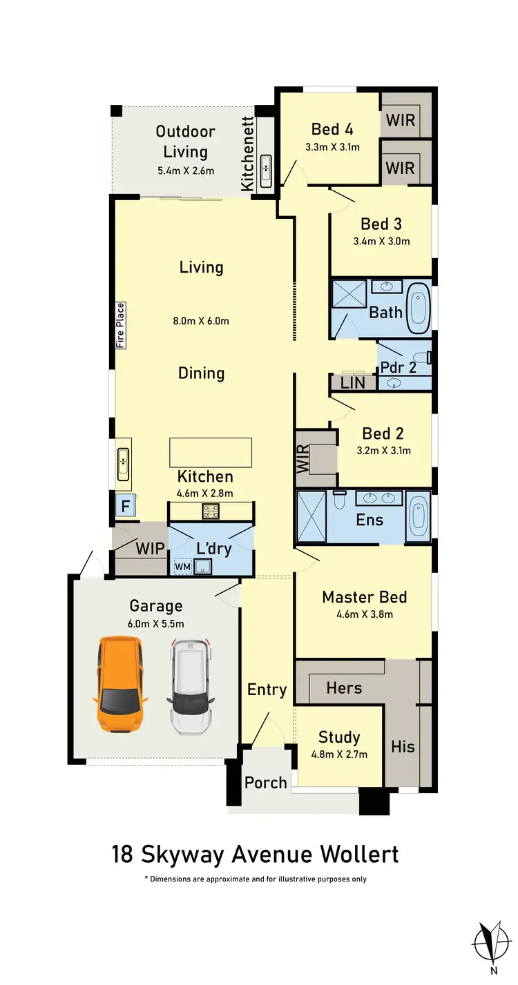 Floorplan of Homely house listing, 18 Skyway Avenue, Wollert VIC 3750