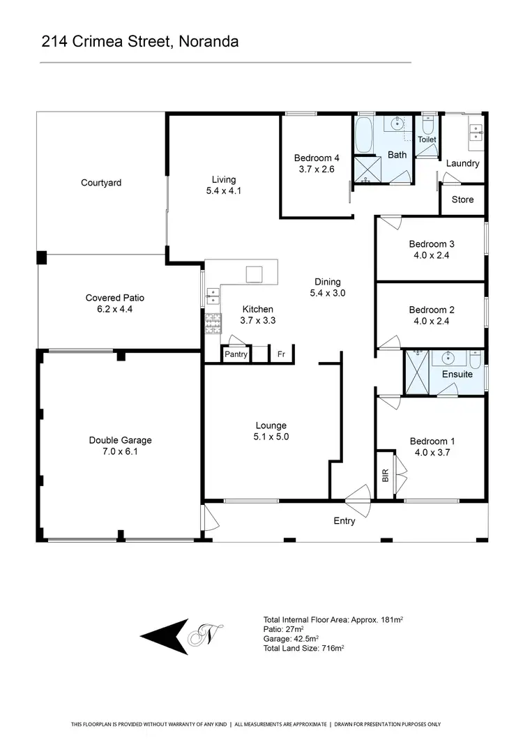 Floorplan of Homely house listing, 214 Crimea Street, Noranda WA 6062