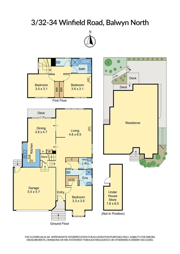 Floorplan of Homely townhouse listing, 3/32-34 Winfield Road, Balwyn North VIC 3104