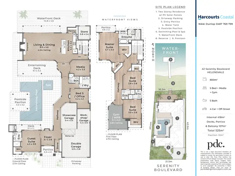 Floorplan of Homely house listing, 42 Serenity Boulevard, Helensvale QLD 4212