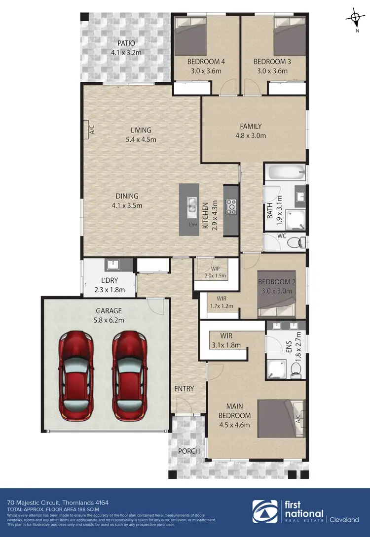 Floorplan of Homely house listing, 70 Majestic Circuit, Thornlands QLD 4164