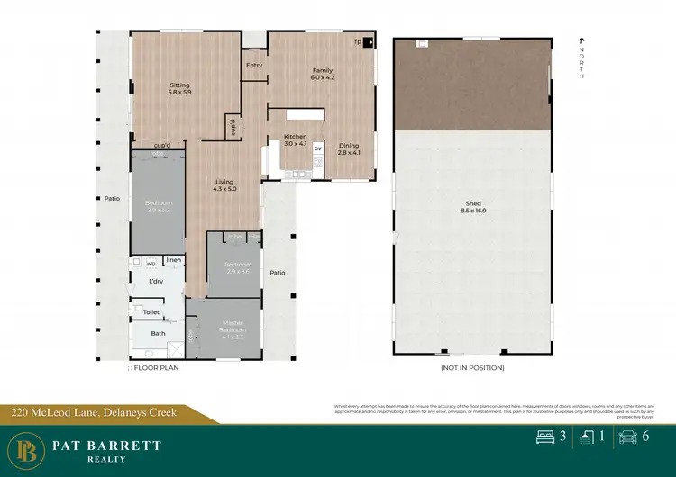 Floorplan of Homely rural property listing, 220 McLeod Lane, Delaneys Creek QLD 4514