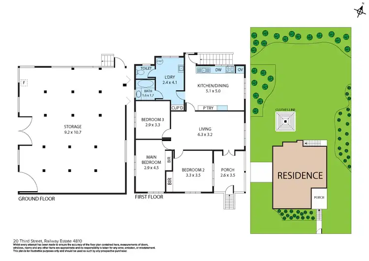 Floorplan of Homely house listing, 20 Third Street, Railway Estate QLD 4810