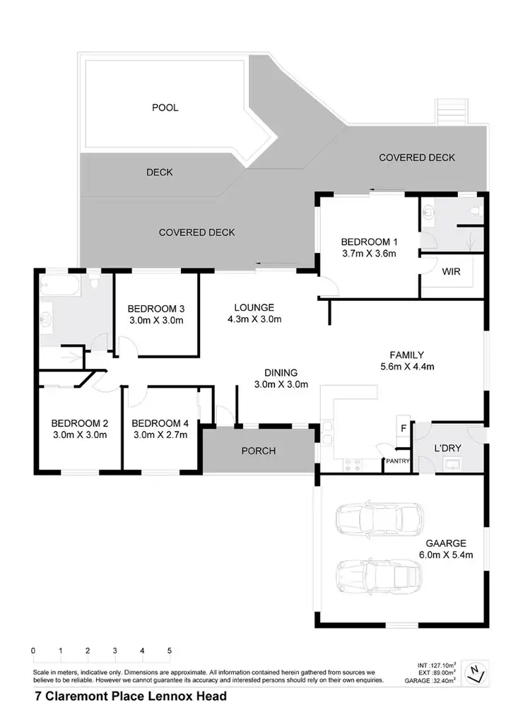 Floorplan of Homely house listing, 7 Claremont Place, Lennox Head NSW 2478