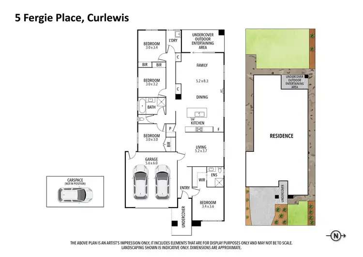 Floorplan of Homely house listing, 5 Fergie Place, Curlewis VIC 3222
