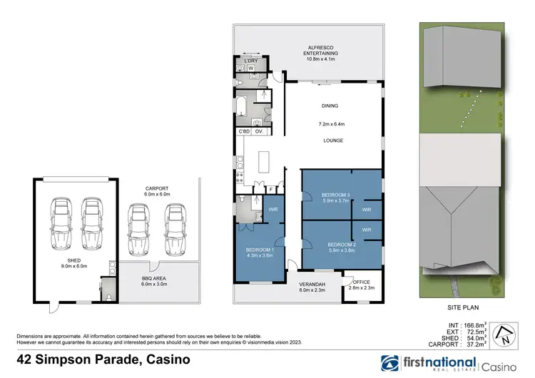 Floorplan of Homely house listing, 42 Simpsons Parade, Casino NSW 2470