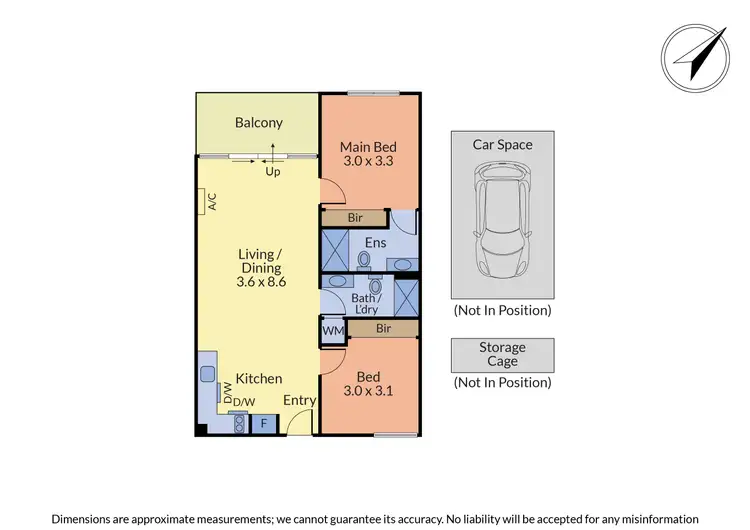 Floorplan of Homely apartment listing, 208/154 Elgar Road, Box Hill South VIC 3128
