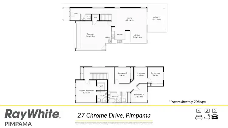 Floorplan of Homely house listing, 27 Chrome Drive, Pimpama QLD 4209