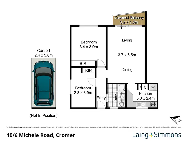 Floorplan of Homely unit listing, 10/6 Michele Road, Cromer NSW 2099