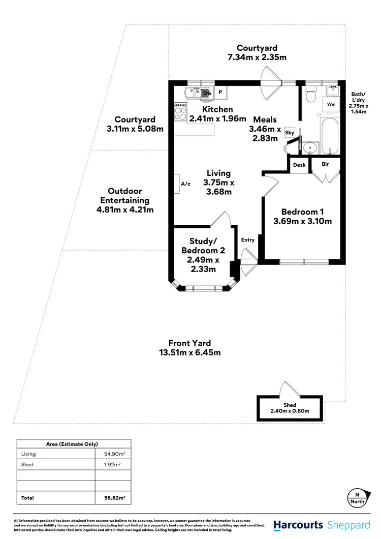 Floorplan of Homely unit listing, 8/5 Ozone Street, Alberton SA 5014