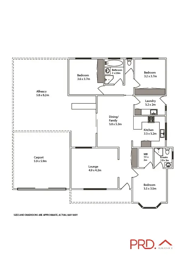 Floorplan of Homely house listing, 42 Panorama Drive, Mildura VIC 3500