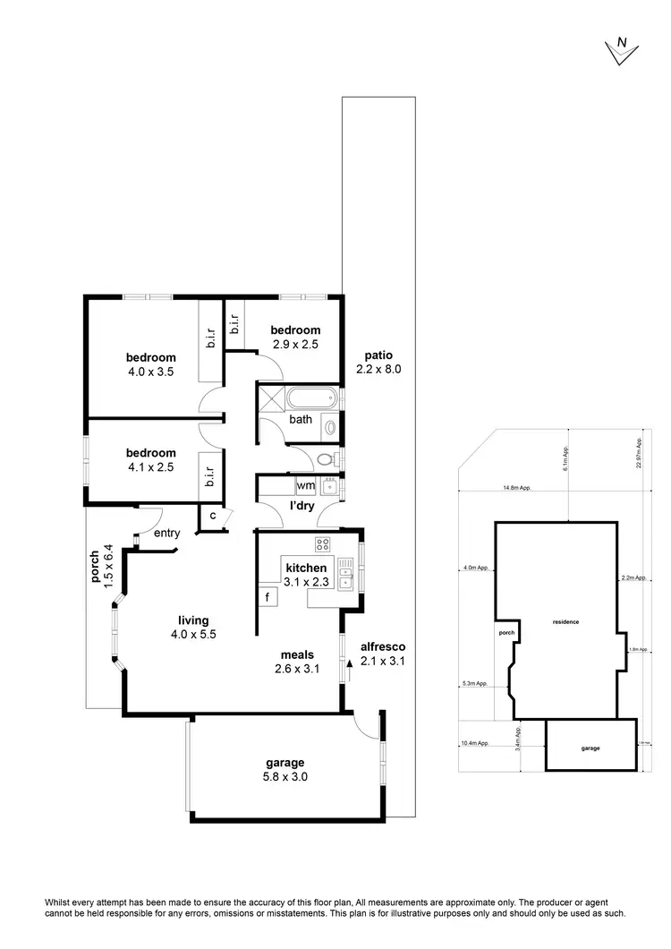 Floorplan of Homely unit listing, 1/14 Newham Way, Altona Meadows VIC 3028