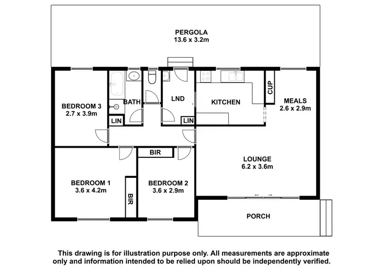 Floorplan of Homely house listing, 14 Baker Street, Bordertown SA 5268