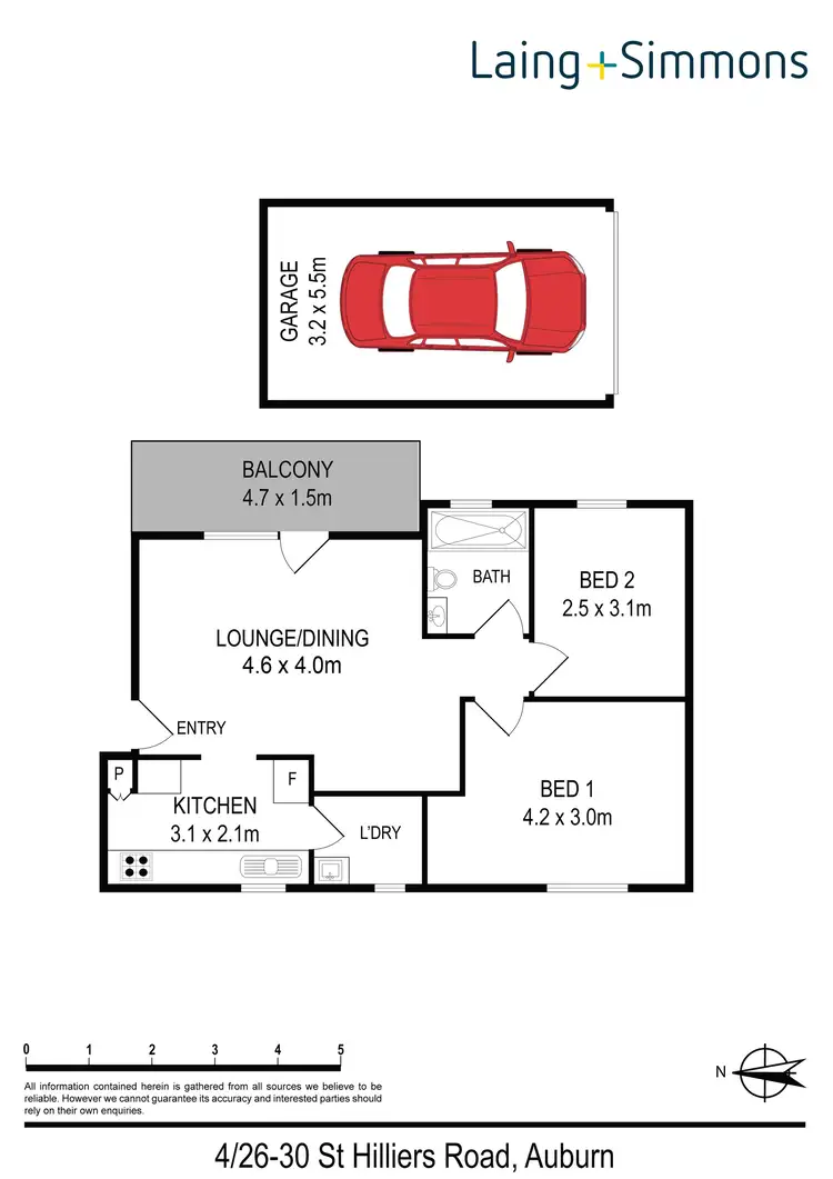 Floorplan of Homely unit listing, 4/26-30 St Hilliers Rd, Auburn NSW 2144