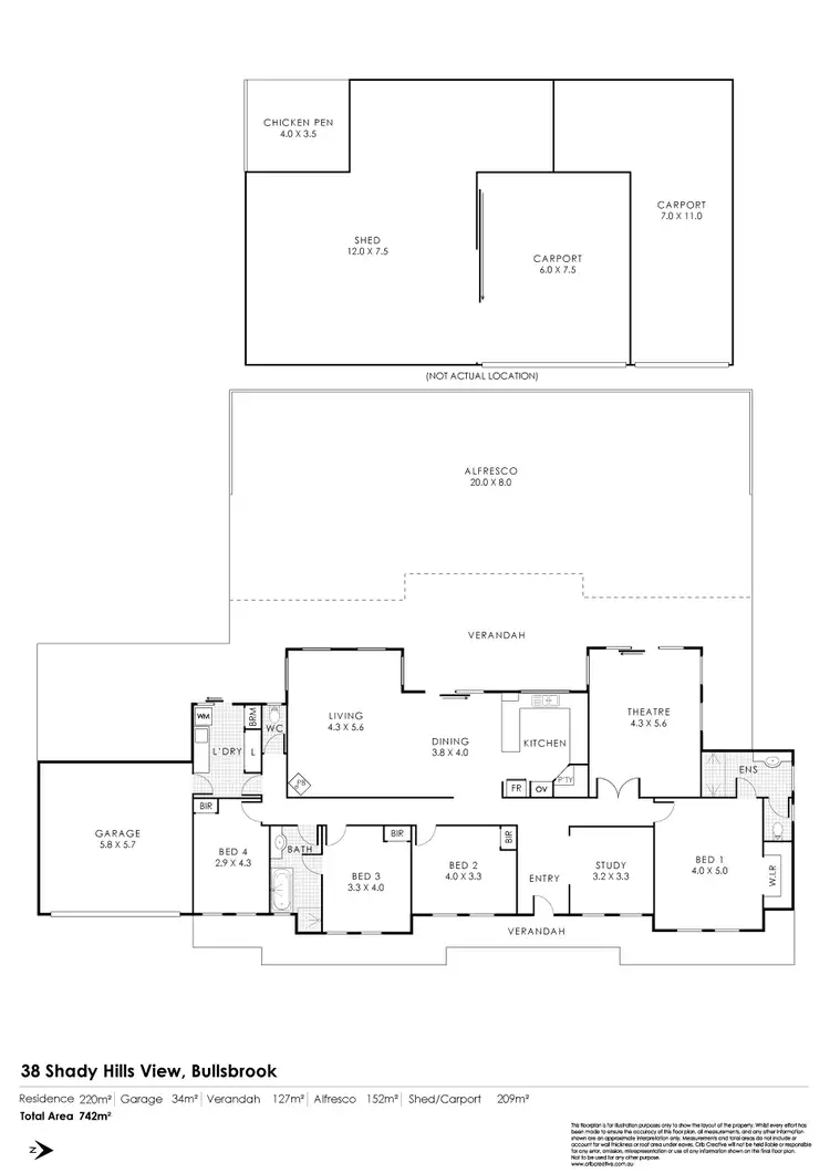 Floorplan of Homely house listing, 38 Shady Hills View, Bullsbrook WA 6084