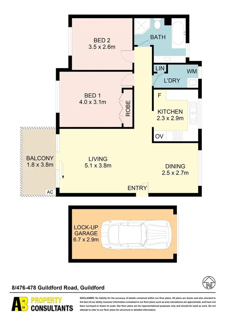Floorplan of Homely unit listing, 8/476-478 Guildford Road, Guildford NSW 2161