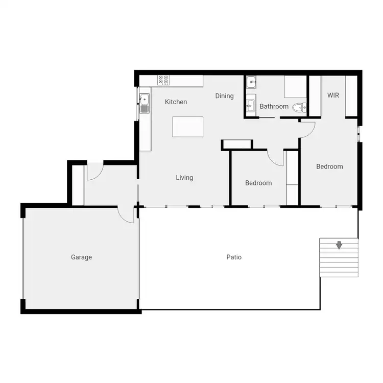 Floorplan of Homely townhouse listing, 102 Grayson Street, Hackett ACT 2602
