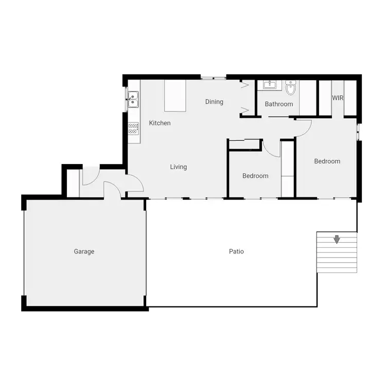 Floorplan of Homely townhouse listing, 108 Grayson Street, Hackett ACT 2602