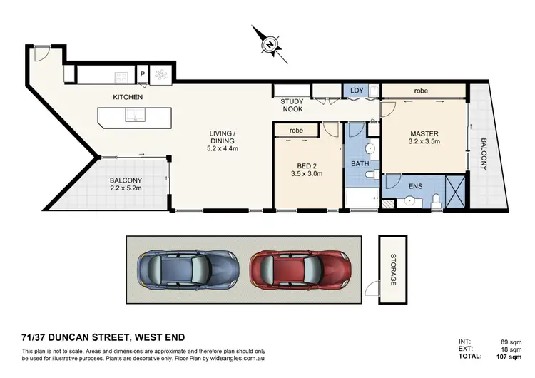Floorplan of Homely apartment listing, 71/37 Duncan Street, West End QLD 4101